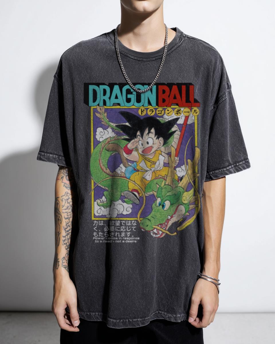 90s Aesthetic Dragon Ball Z Tee | Goku Vegeta Art