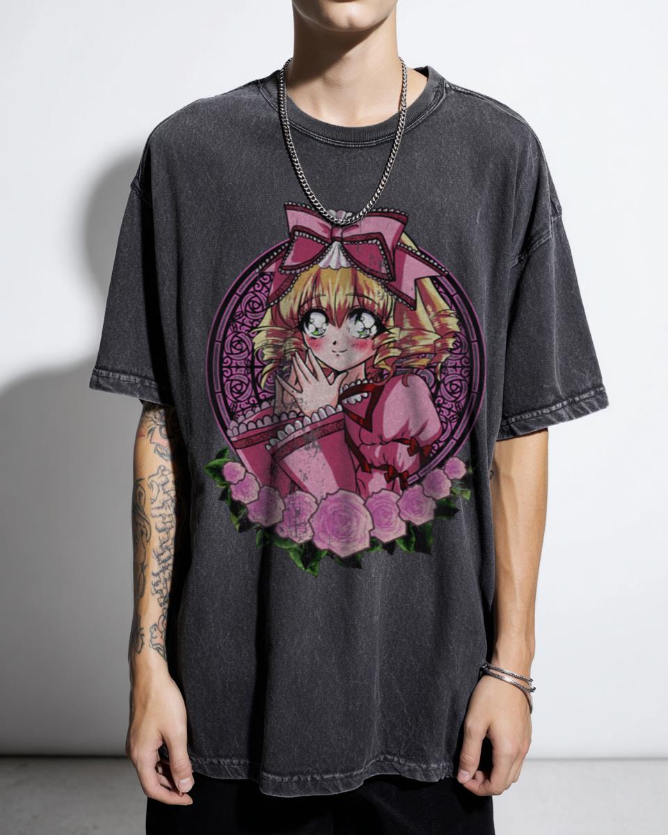 90s Style Hinaichigo Rozen Maiden T-Shirt | Kawaii Anime Tee