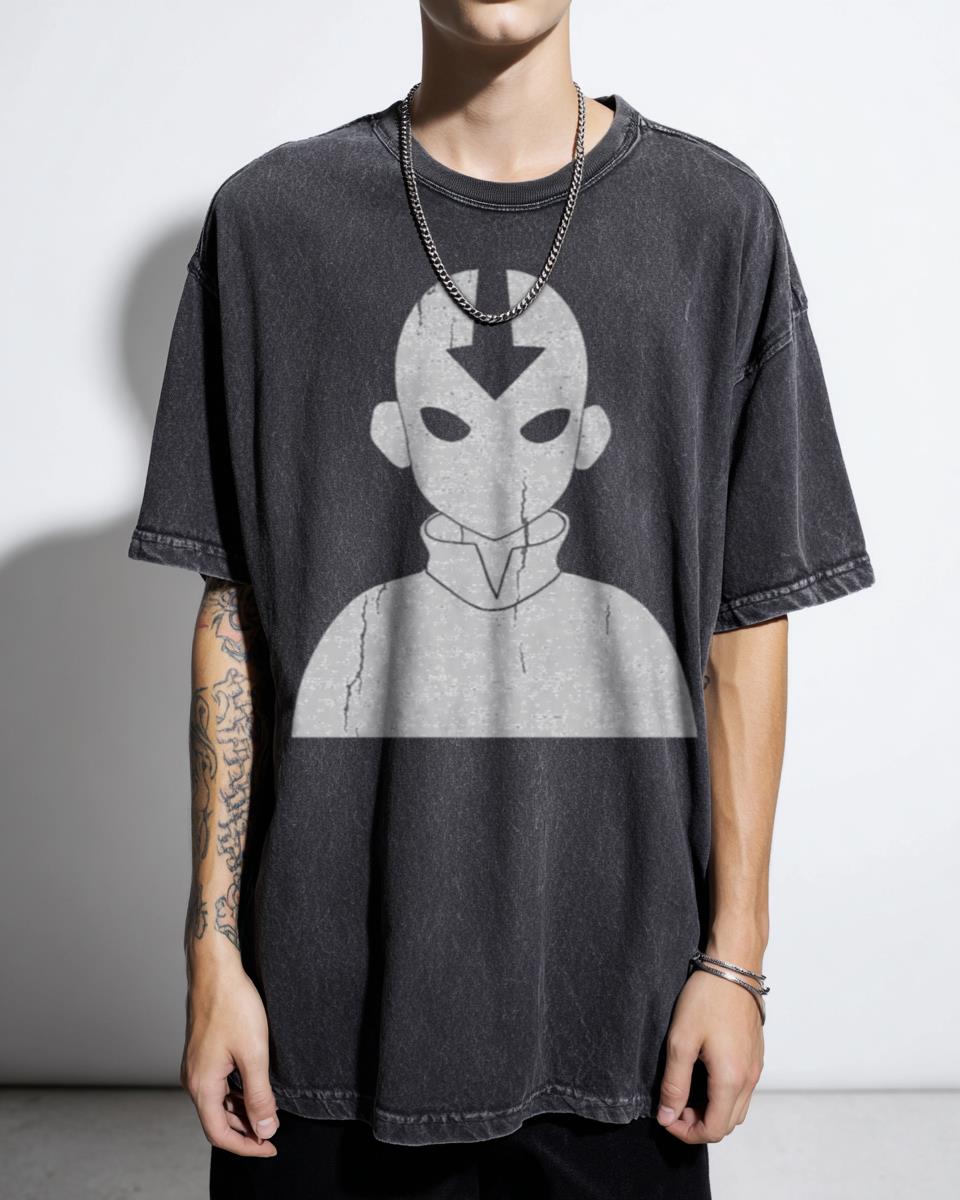 Aang Avatar State Head Silhouette T-Shirt - Avatar The Last Airbender Fan Unisex