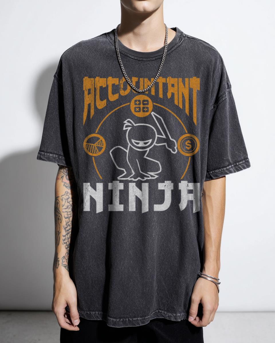 Accountant Ninja Funny CPA T-Shirt - Accounting Major Bookkeeper Gift