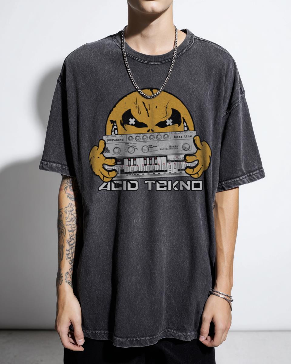Acid Techno Freetekno T-Shirt | Underground Rave Music Tee
