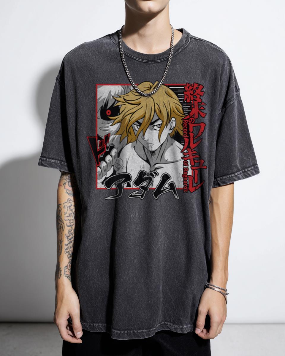 Adam Record of Ragnarok Anime T-Shirt - Shuumatsu No Valkyrie Manga Fan Unisex