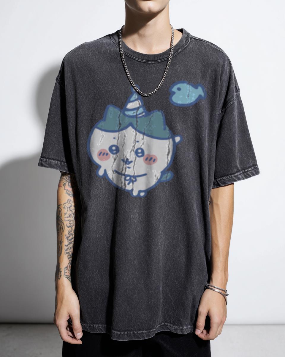 Adorable Blue Chiikawa Kawaii Character T-Shirt - Cute Japanese Anime Unisex