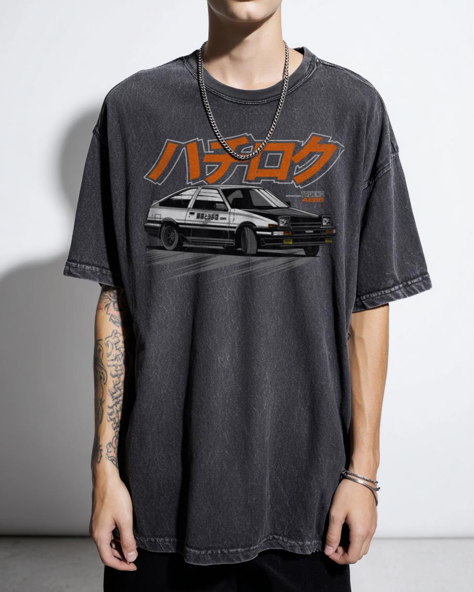 AE86 Trueno Initial D Drift Spirit Car T-Shirt - JDM Racing Anime