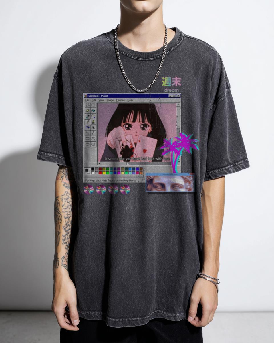 Aesthetic Kawaii Anime Girl Witch T-Shirt - Pink Sailor Saturn LGBTQ