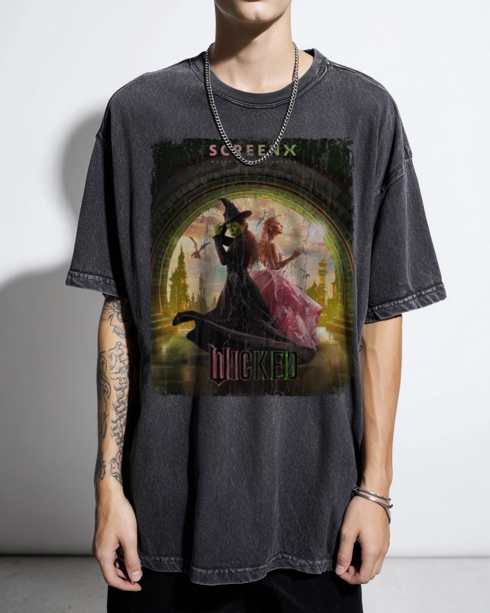 Aesthetic Wicked For Good Fantasy Movie T-Shirt - Elphaba Glinda Fan