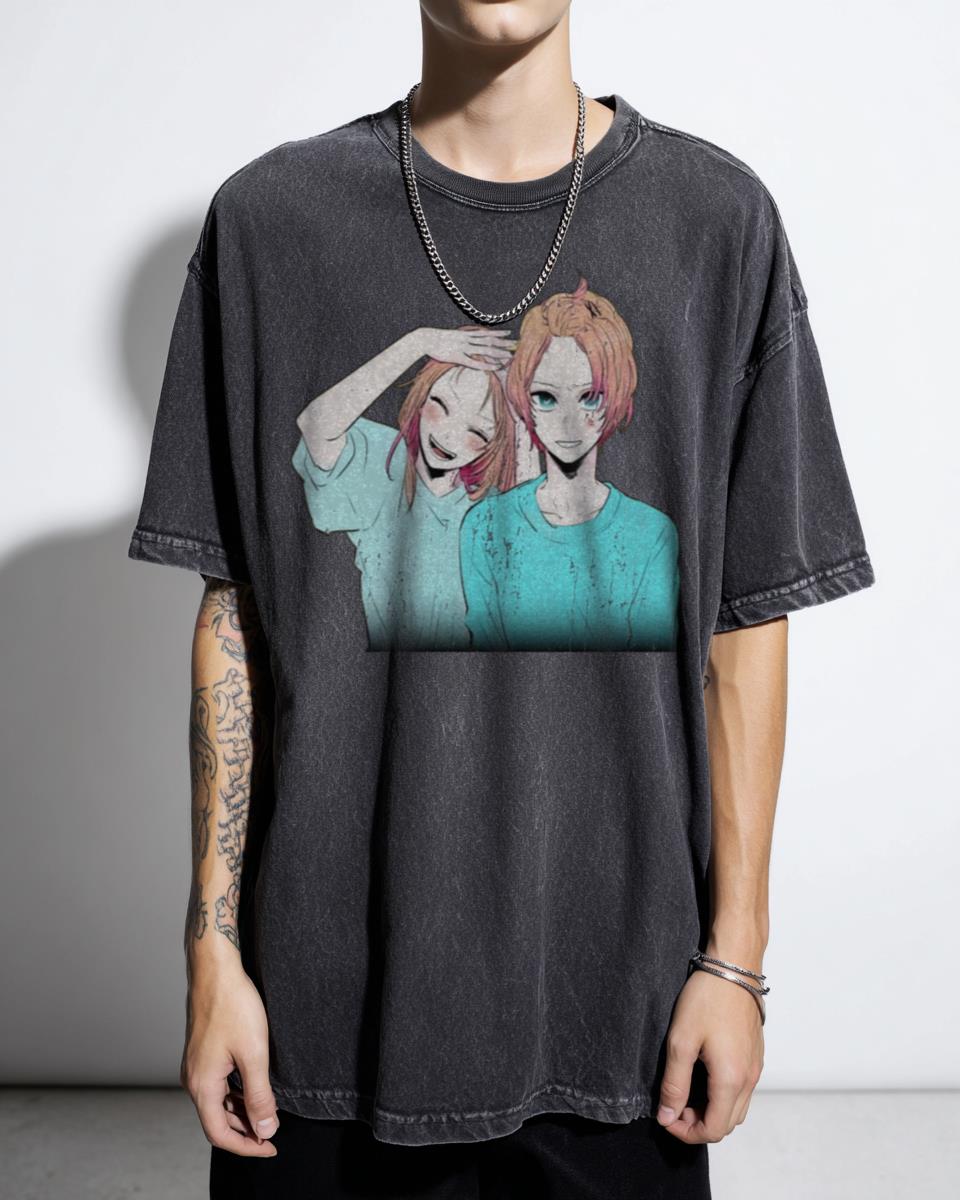 Ai Hoshino Oshi No Ko Couple Trending Anime T-Shirt - Manga Love Design