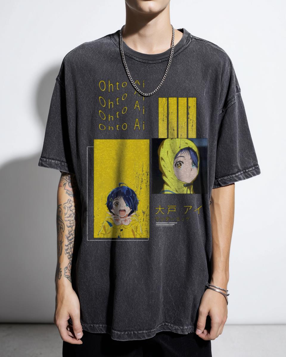 Ai Ohto Wonder Egg Priority Anime T-Shirt - Beautiful Cute Girl Manga Tee