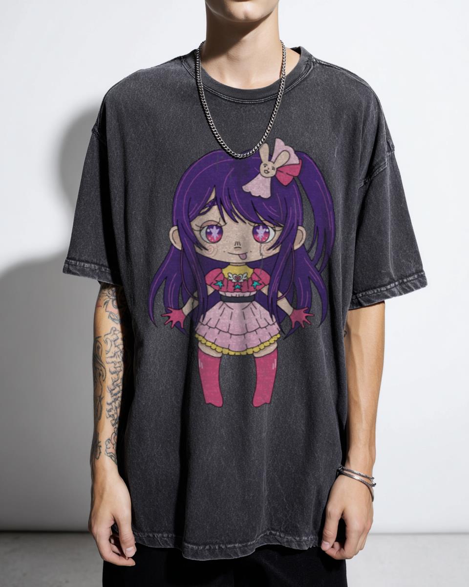 Ai Oshi No Ko Anime Idol T-Shirt - Hoshino Fan Art