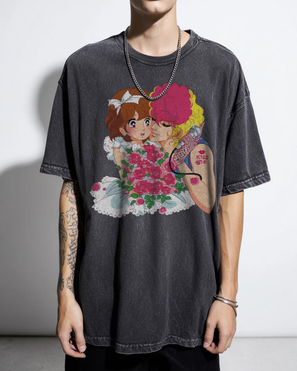 Ai Shite Naito 80s Anime T-Shirt - Kiss Me Licia Shojo Manga Fan
