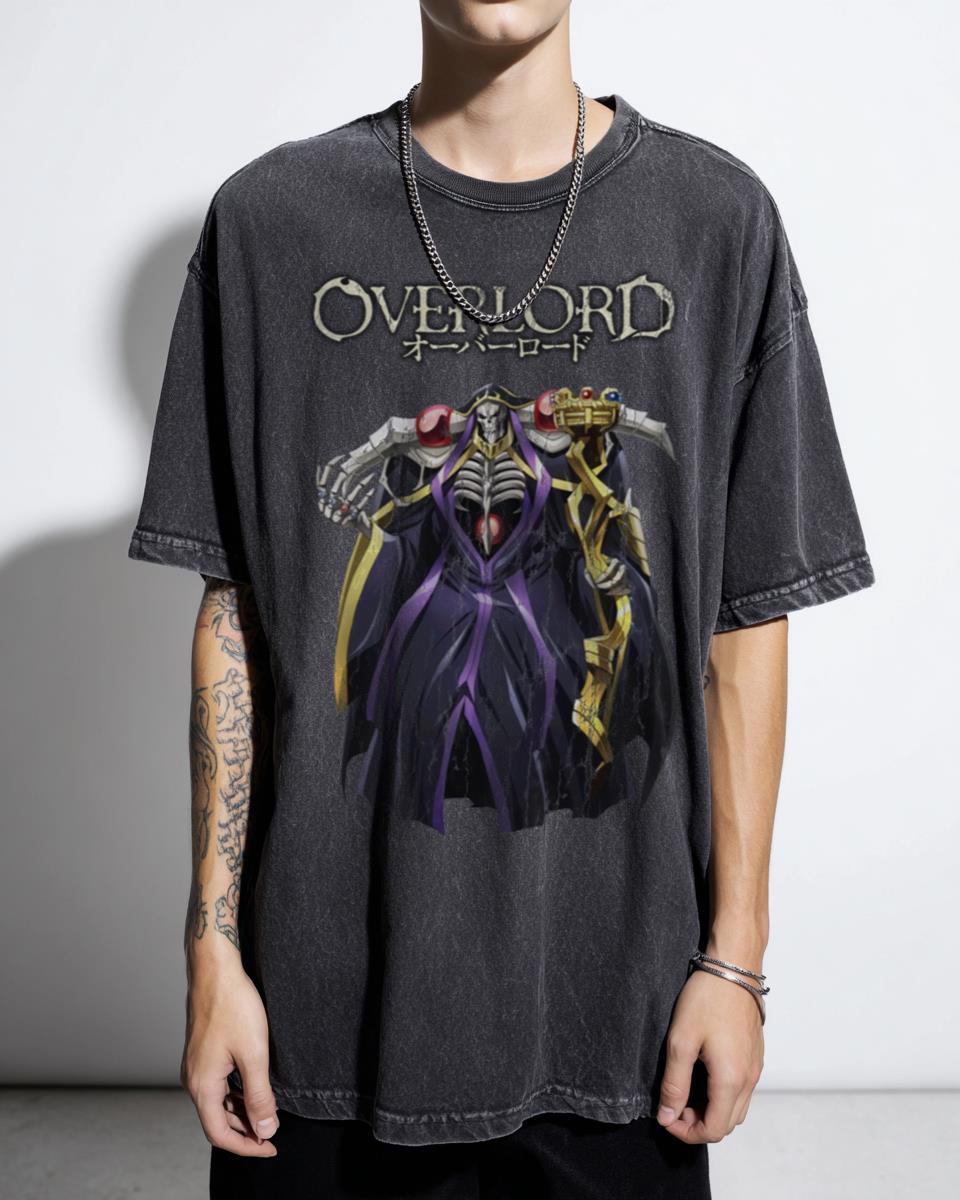 Ainz Ooal Gown Overlord Anime Manga T-Shirt - Momonga Fan Art