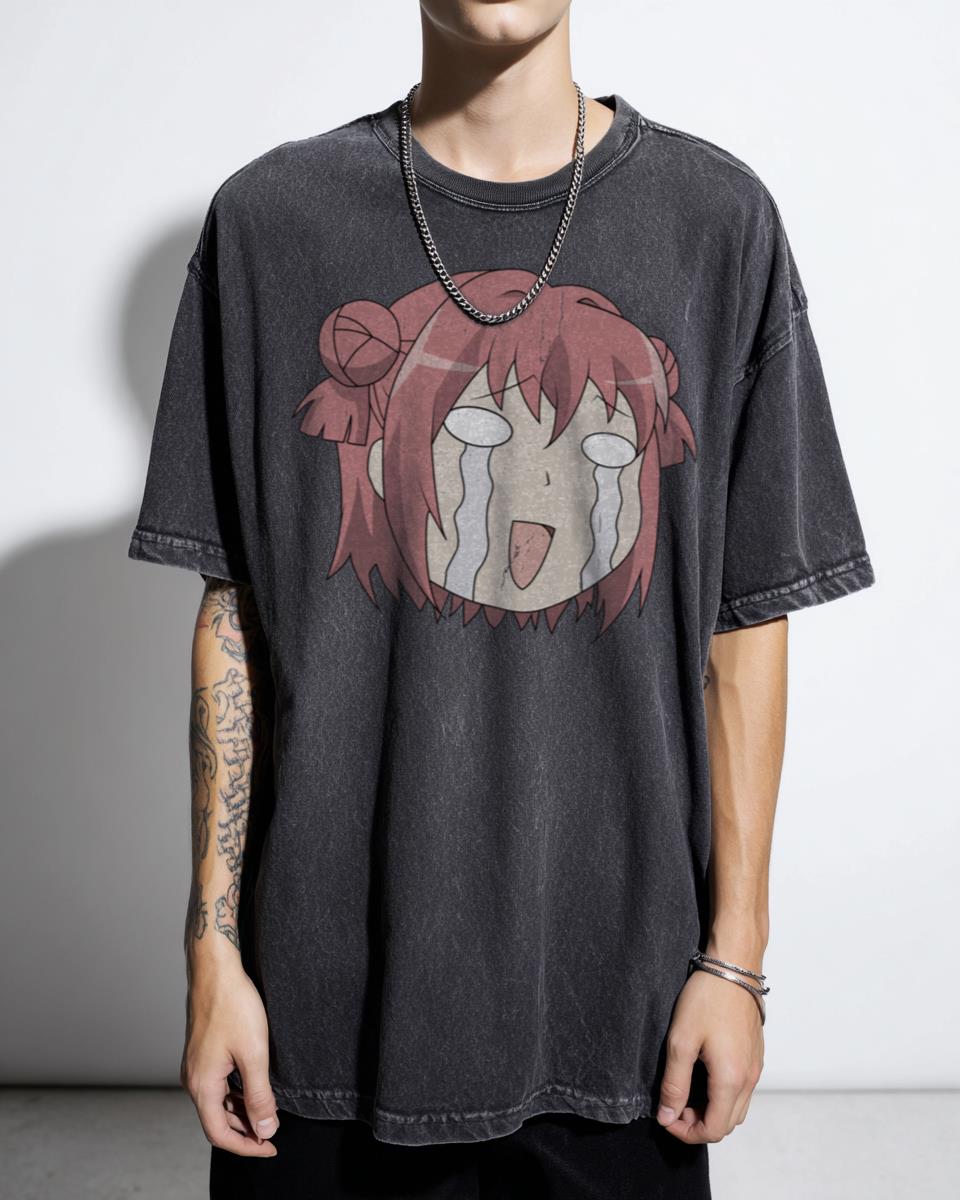 Akari Akaza Face Yuruyuri Anime T-Shirt - Funny Manga Culture Fan