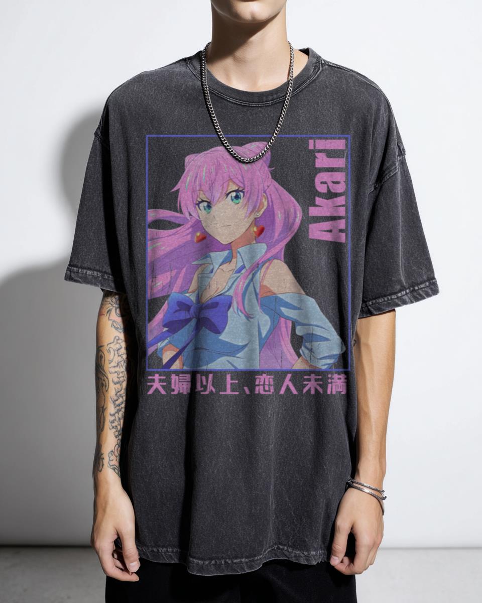 Akari Watanabe Fuufu Ijou Koibito Miman Anime T-Shirt - Waifu Manga Fan Unisex