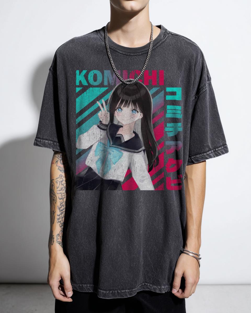 Akebi Komichi Sailor Uniform Retro Wave T-Shirt - Akebi-chan no Sailor-fuku Synthwave Anime Tee Unisex