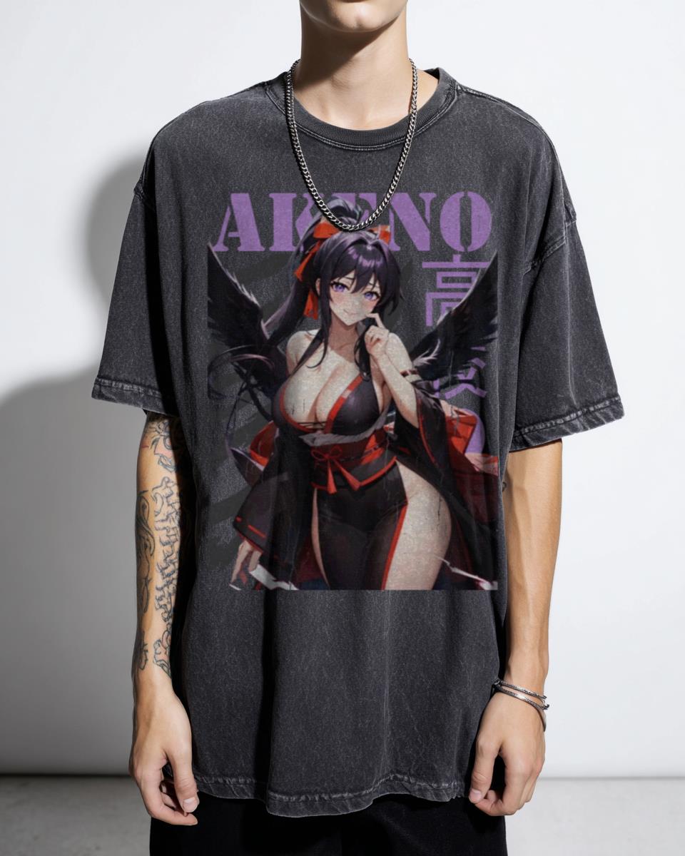 Akeno Himejima High School DxD Anime T-Shirt - Waifu Fan Art Tee