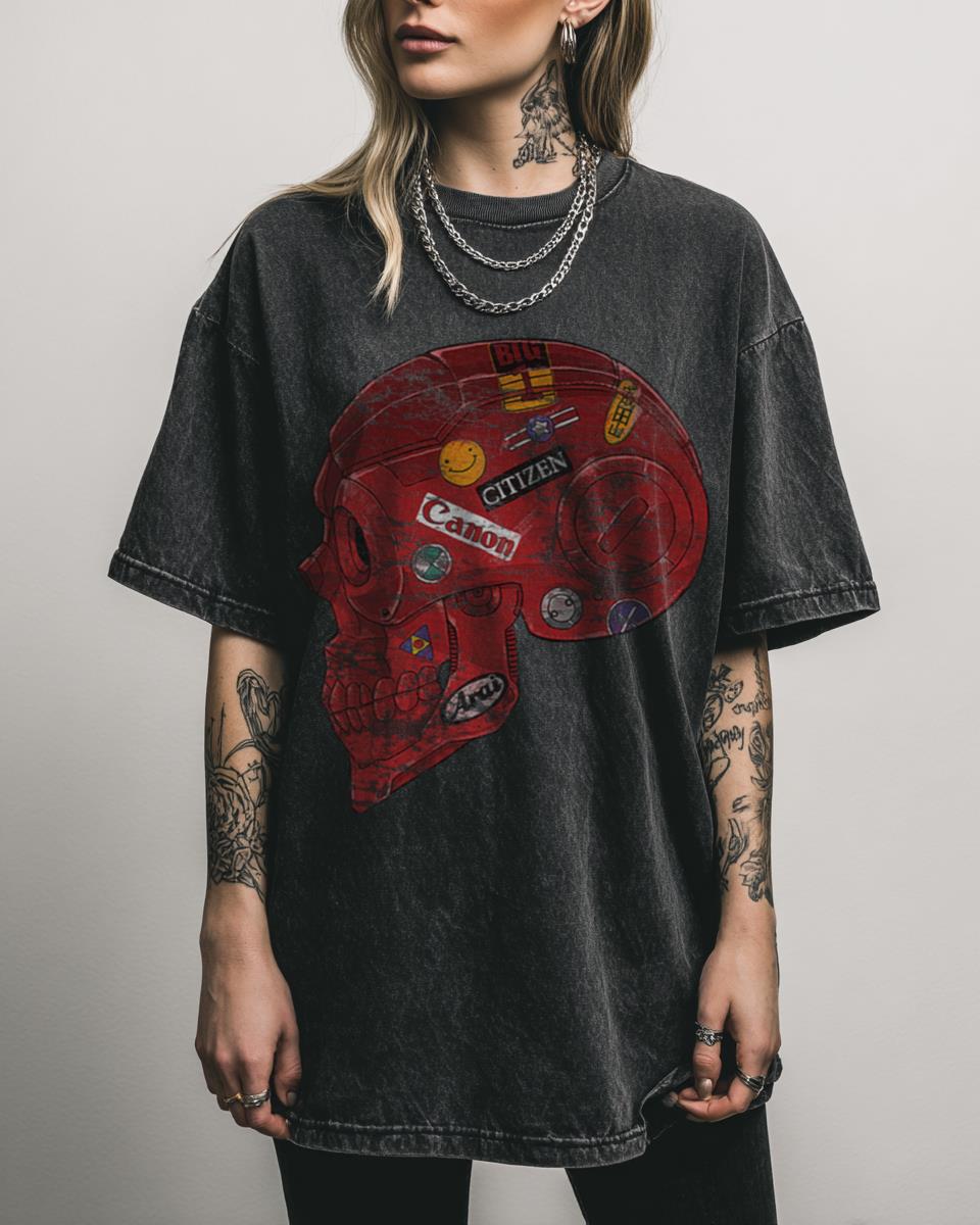 Akira Kaneda Bike Cyberpunk Anime Graphic T-Shirt