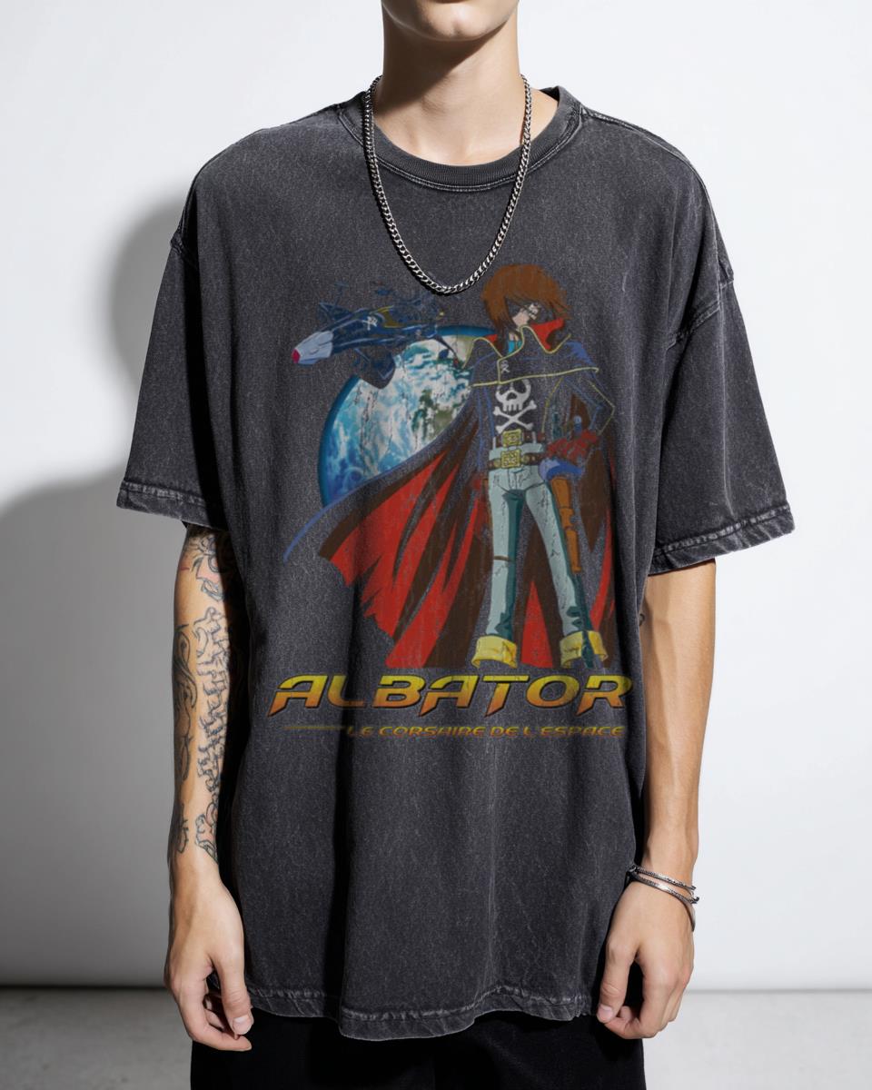 ALBATOR Captain Harlock Anime Pirate T-Shirt