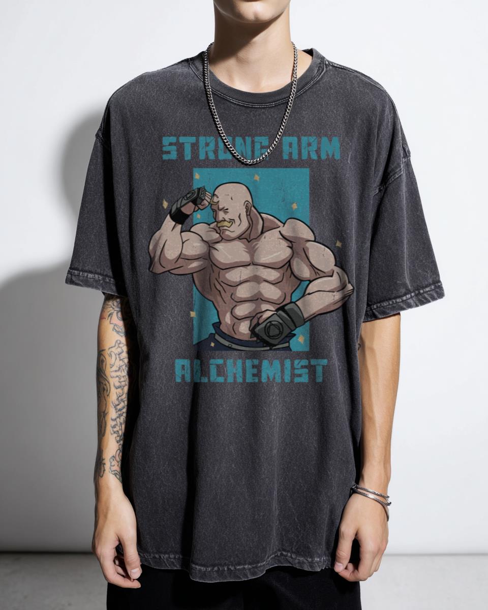Alex Louis Armstrong Fullmetal Alchemist Anime T-Shirt - Strong Arm Alchemist Fan