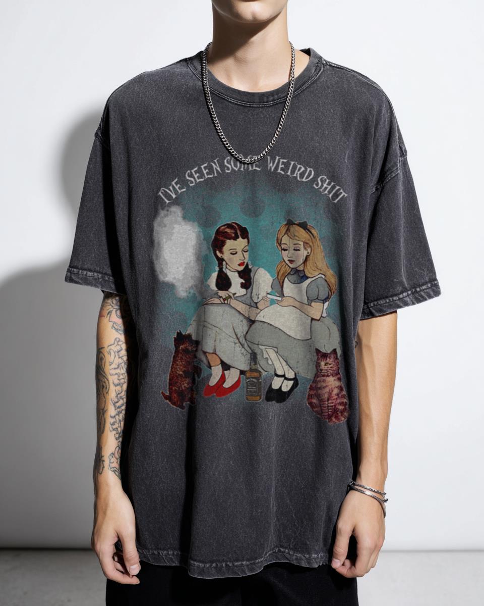 Alice In Wonderland Vintage Cartoon Anime T-Shirt