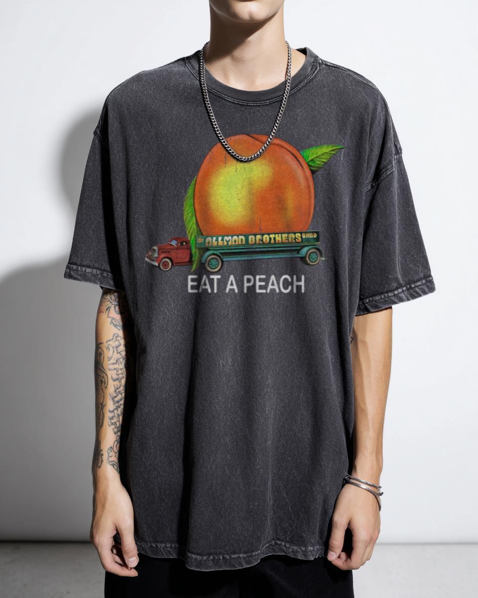 Allman Brothers Band Eat A Peach T-Shirt - Classic Rock Southern Blues Music Tee Unisex