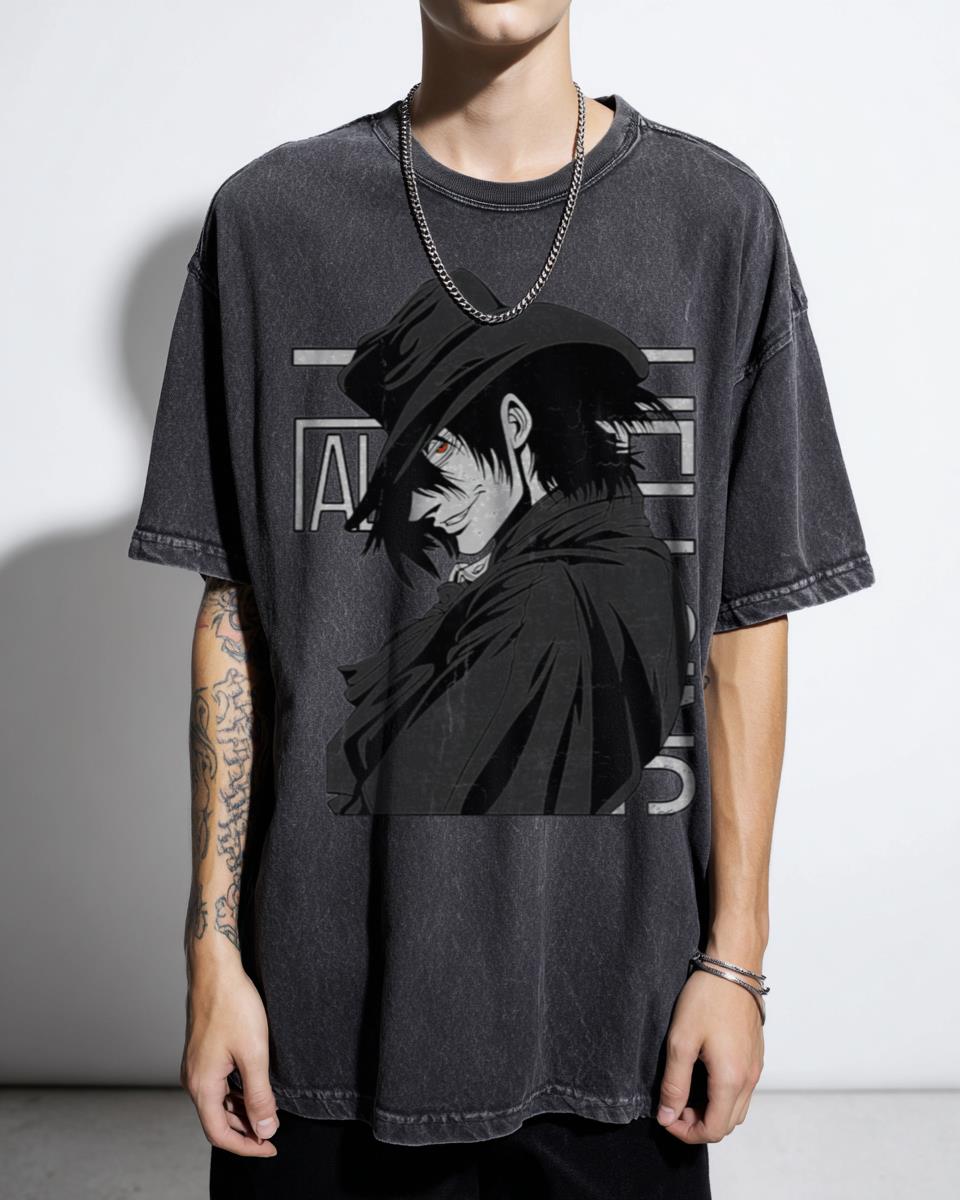 Alucard Hellsing Ultimate Anime T-Shirt - Dracula Vampire Horror Manga Fan