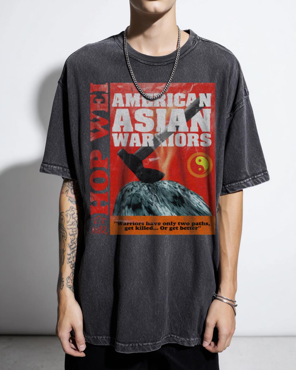American Asian Warriors Streetwear T-Shirt - Samurai Ninja Dragon Souls