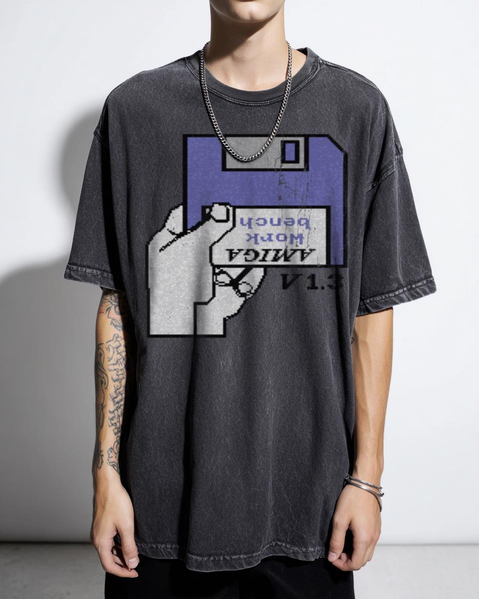 Amiga Workbench Retro Gaming T-Shirt - Commodore Computers Vintage