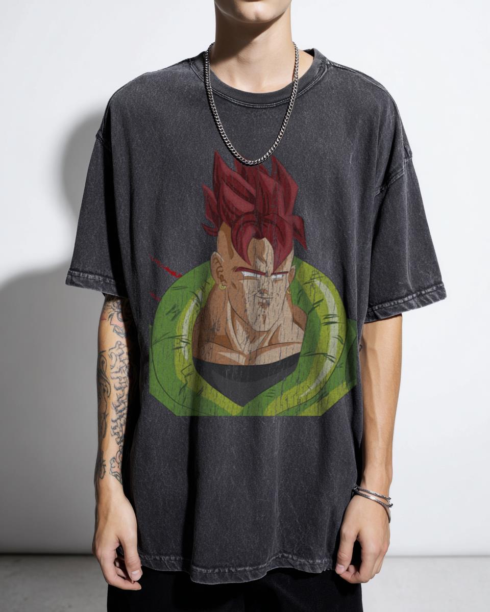 Android 16 Dragon Ball Z T-Shirt | DBZ Anime Illustration Tee