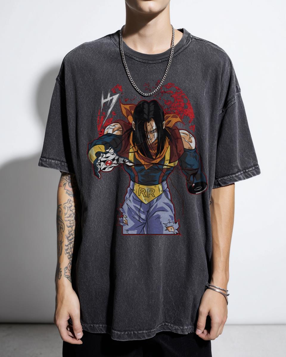 Android 17 Dragon Ball Super Anime T-Shirt - DBZ Manga Fan Art Unisex
