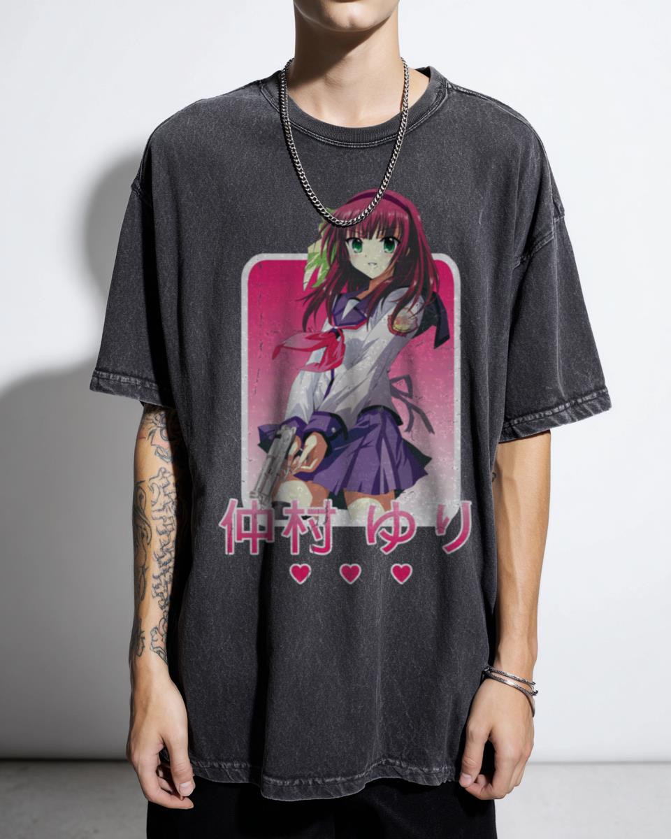 Angel Beats Yuri Nakamura Anime T-Shirt - Otonashi Hinata Kanade Fan