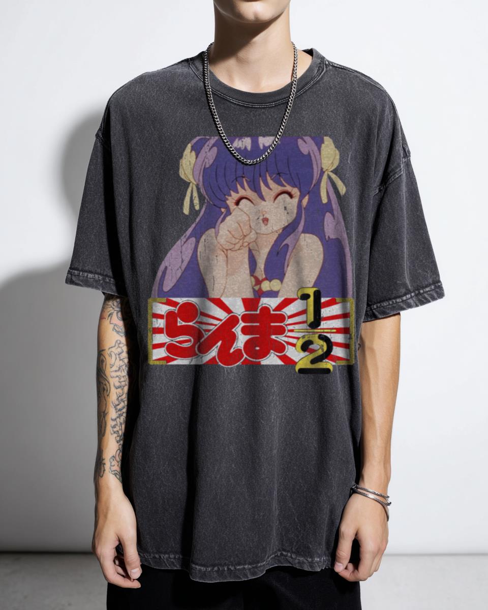 Anime Cute Shampoo Ranma 1/2 Vintage T-Shirt - Japanese Retro Manga Girl