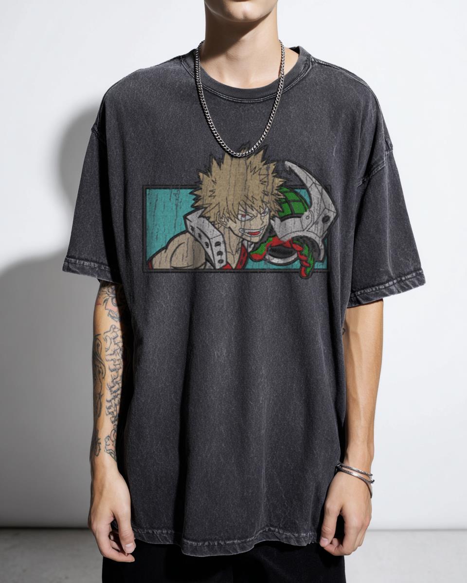 Anime Embroidery Style Graphic T-Shirt | Unique Design Tee