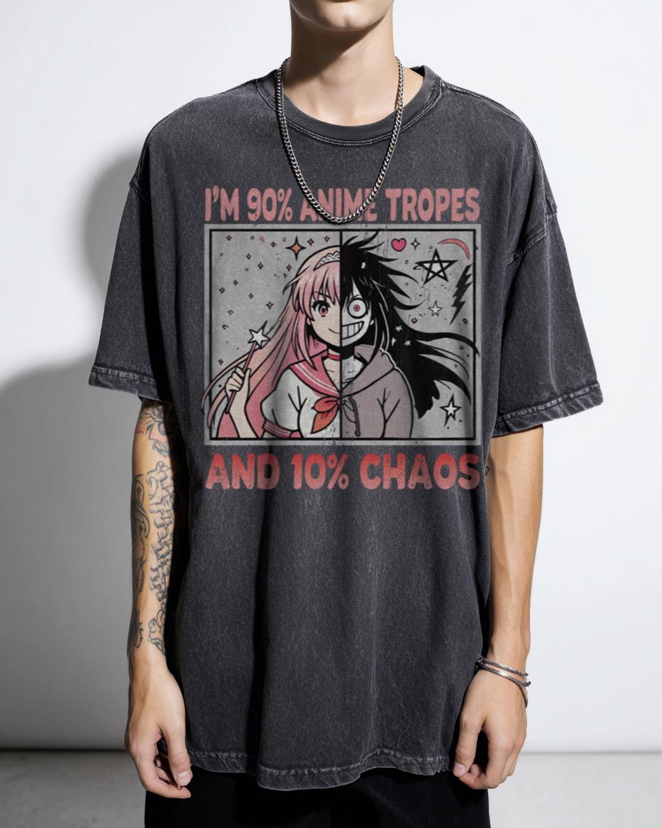 Anime Girl 10% Chaos T-Shirt - Cute Kawaii Anime Fan Art