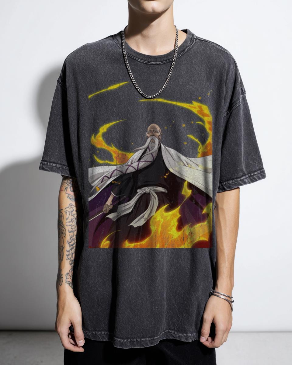 Anime Hero Captain Commander Gotei 13 Manga T-Shirt - Soul Society Legends Unisex