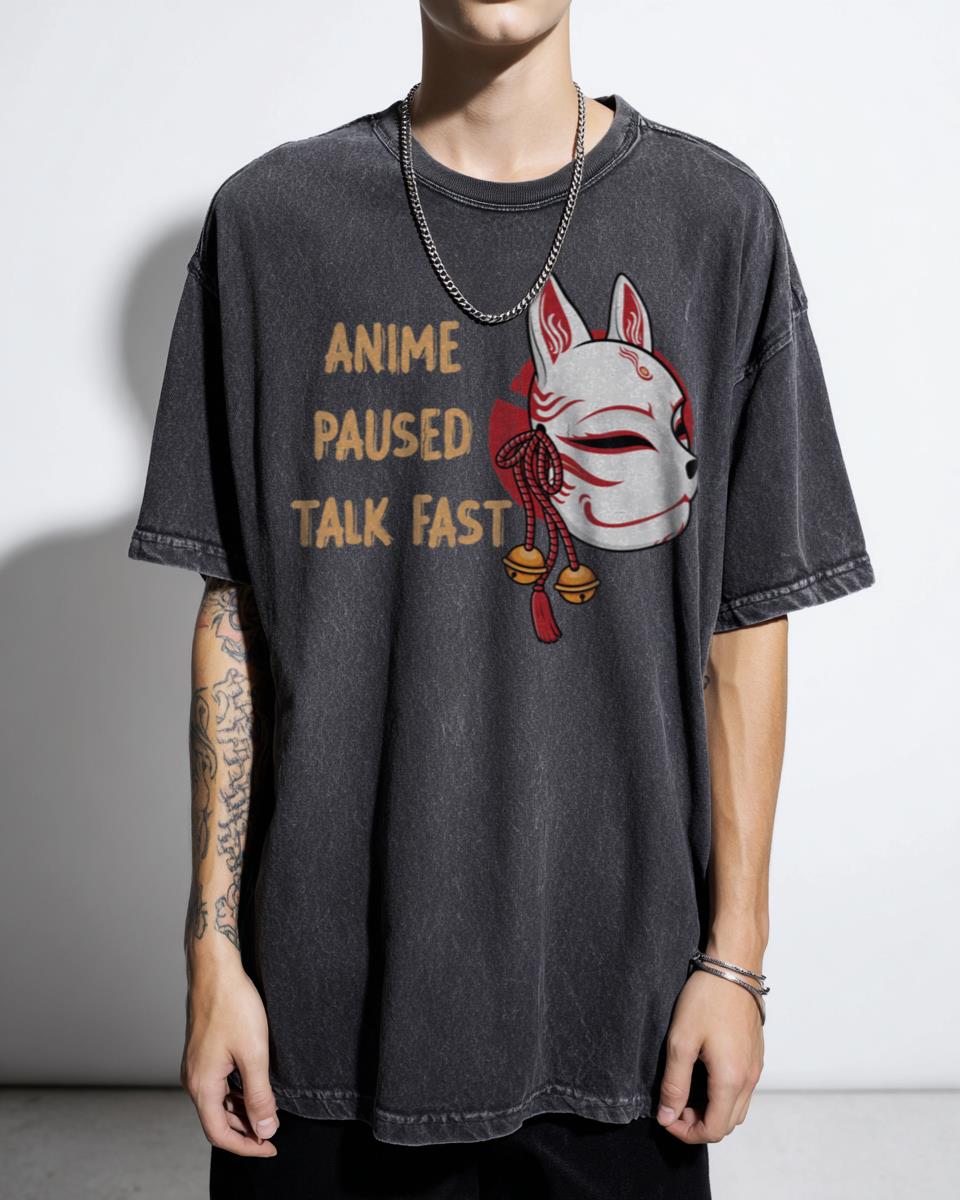 Anime Paused Talk Fast Funny Manga Lover T-Shirt - Christmas Anime Fan Unisex