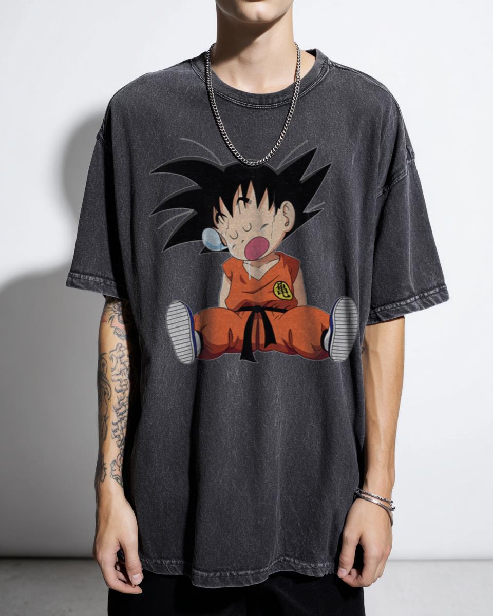Anime Sleeping Saiyan Monkey T-Shirt - Dragon Ball Shonen Manga Unisex