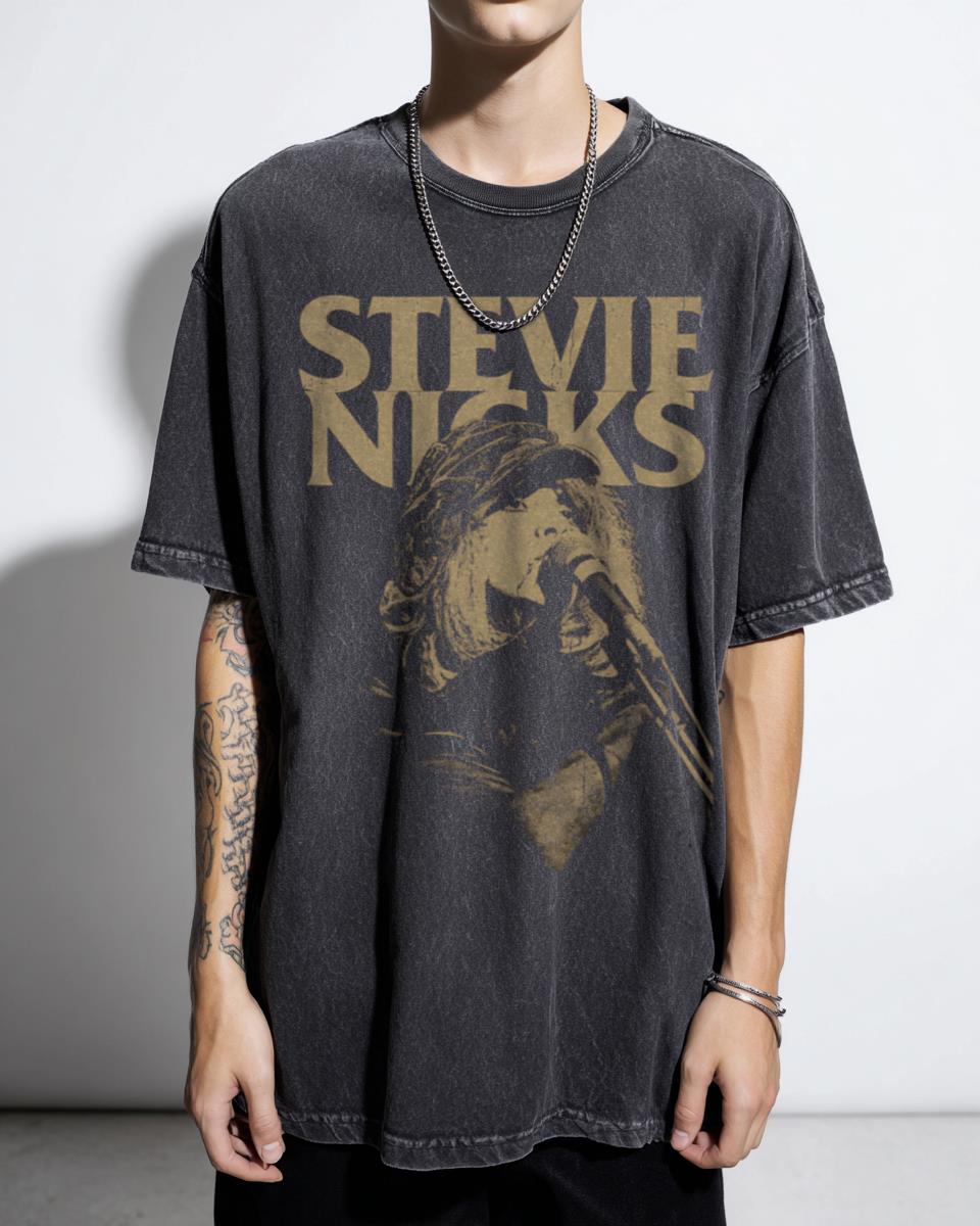 Anime Stevie Nicks Portrait Tee | Fleetwood Mac Fan Art Shirt