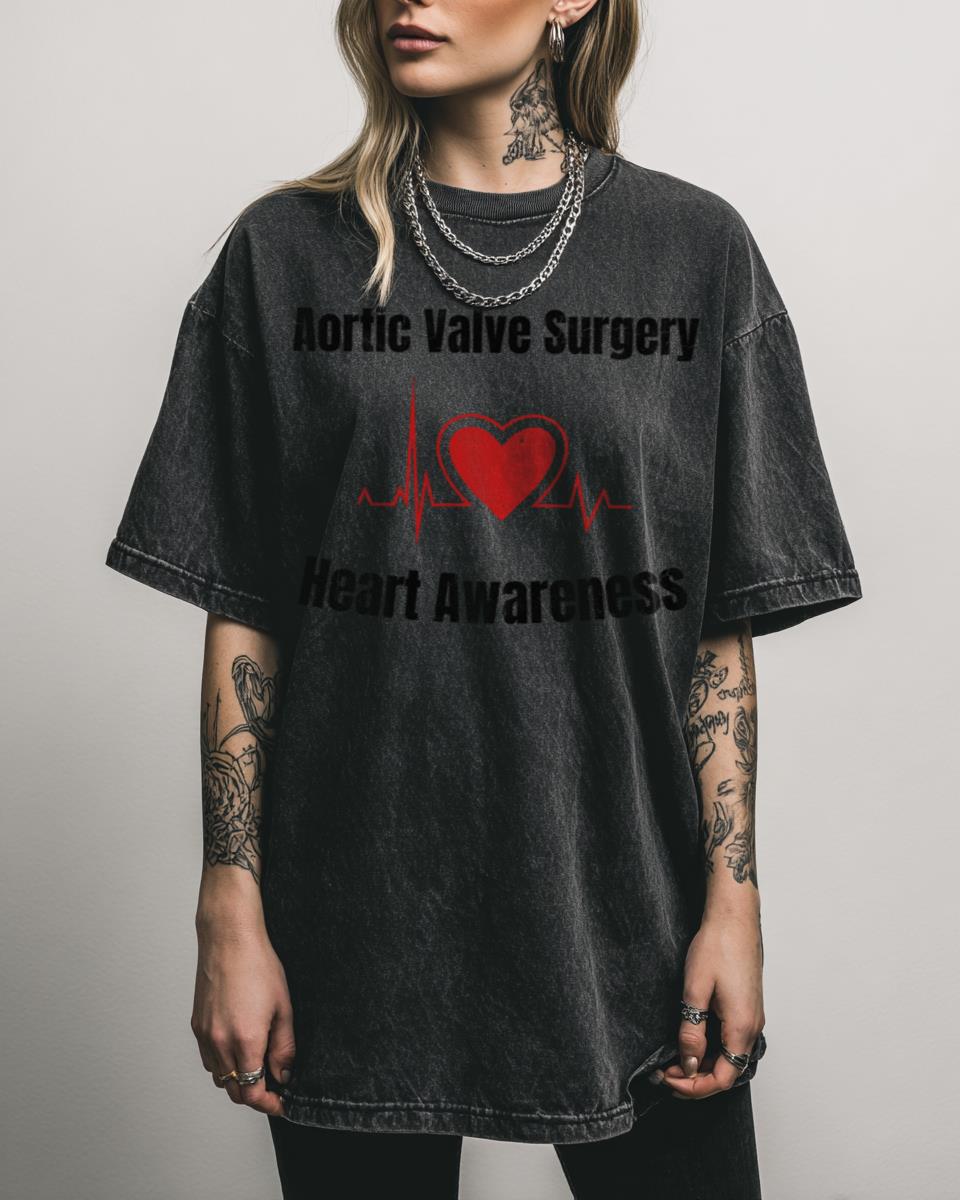 Aortic Valve Surgery Heart Awareness T-Shirt – Cardio Nurse Support Warrior Gift Unisex
