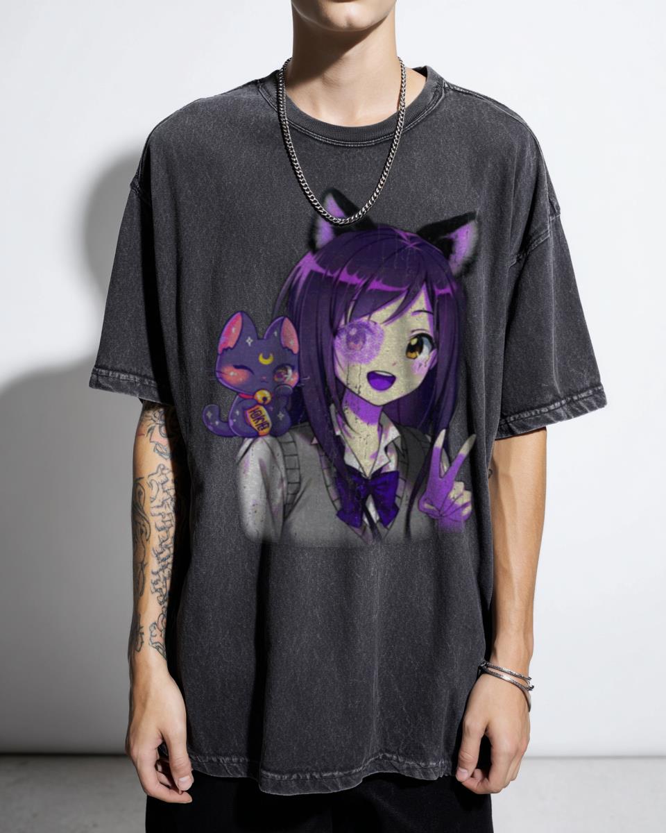 Aphmau as Cat Kawaii Gaming T-Shirt - Minecraft Mystreet Anime Art
