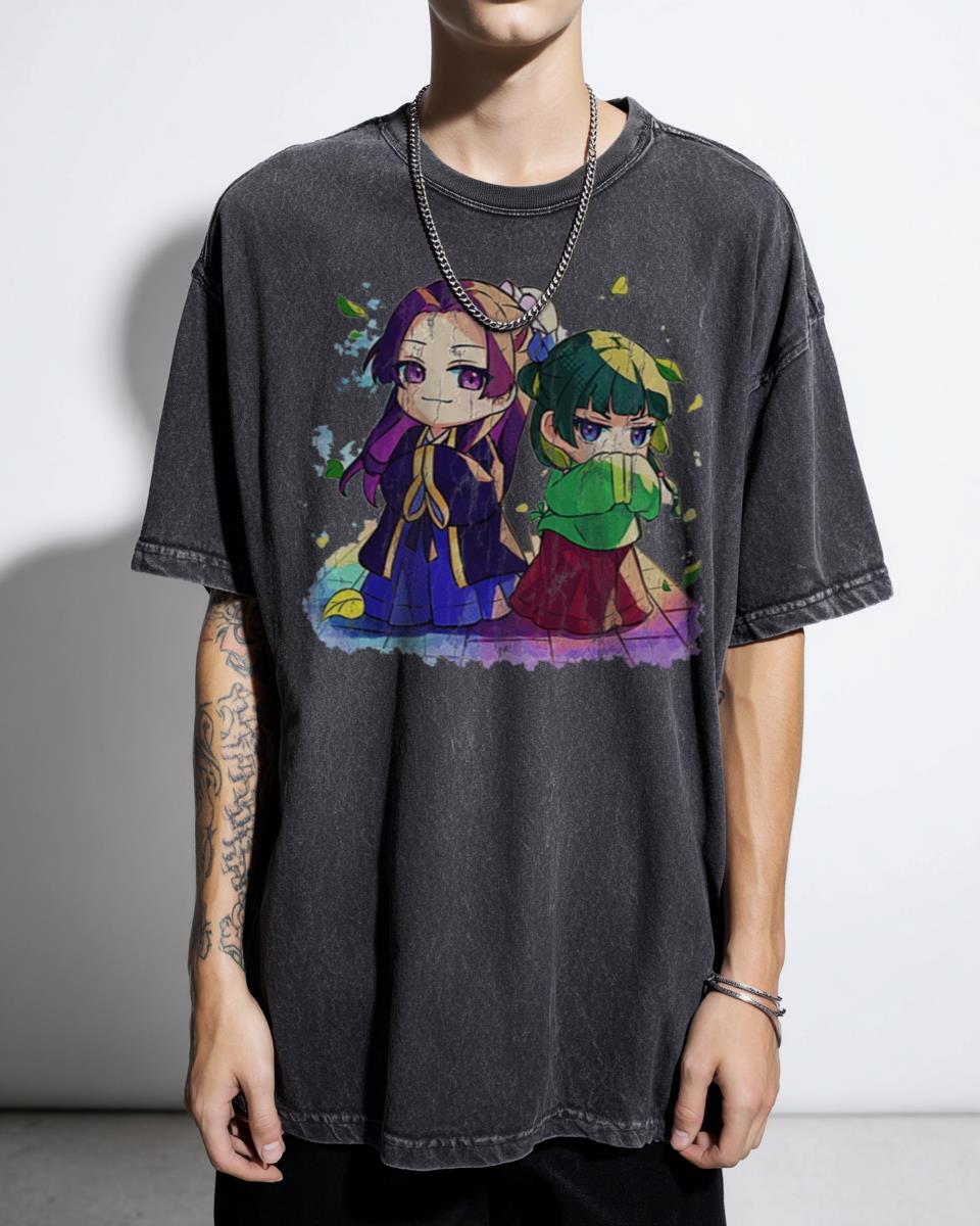 Apothecary Diaries Maomao & Jinshi Chibi Anime T-Shirt - Kusuriya No Hitorigoto Fanart
