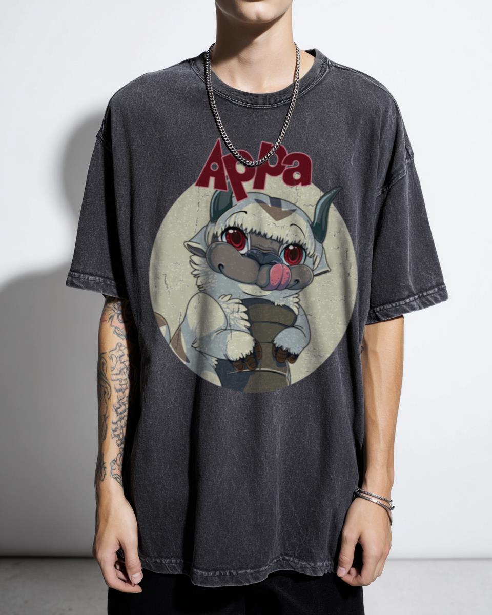 Appa Avatar The Last Airbender Flying Bison T-Shirt - Nickelodeon Anime Fan Art Tee