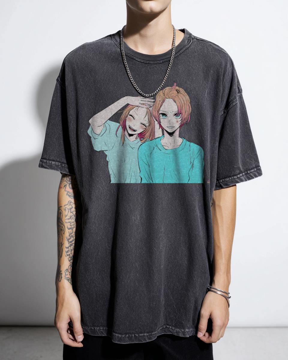 Aquamarine Hoshino & Kana Arima Oshi No Ko Anime T-Shirt - Cute Manga Design
