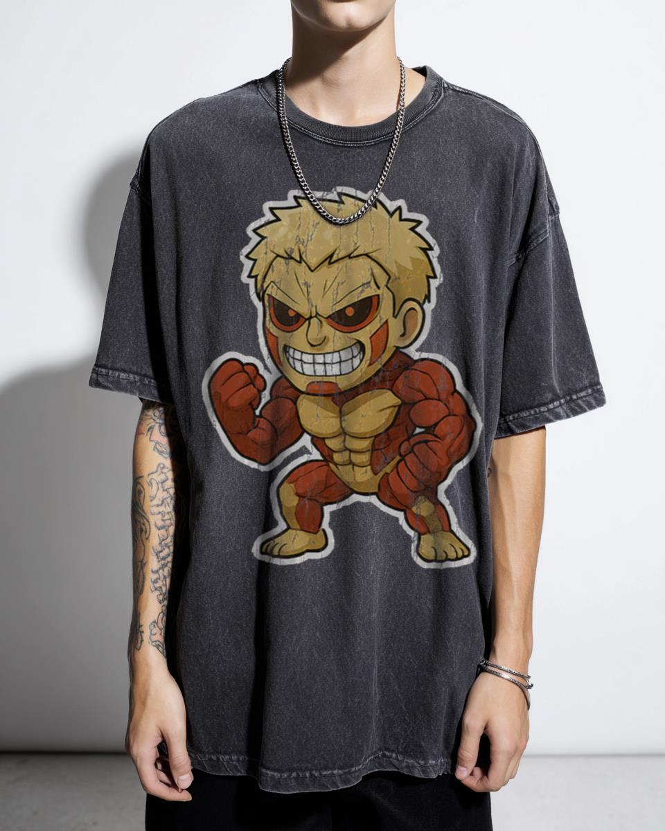 Armored Titan Chibi Attack on Titan T-Shirt - Anime Fan Art