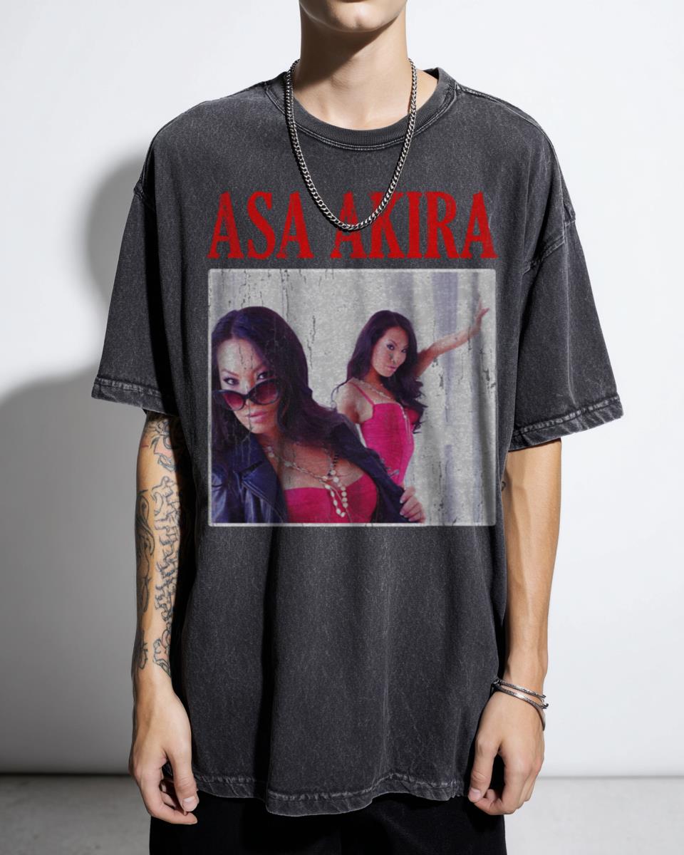 Asa Akira Vintage Celebrity Fan Art T-Shirt - Humorous Actress Quote