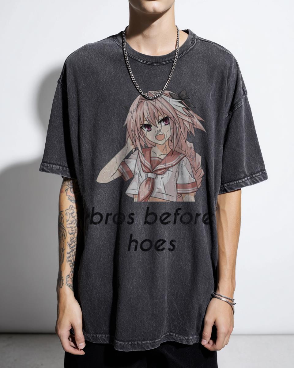 Astolfo Bros Before Hoes Trap Meme Tee | Fate FGO