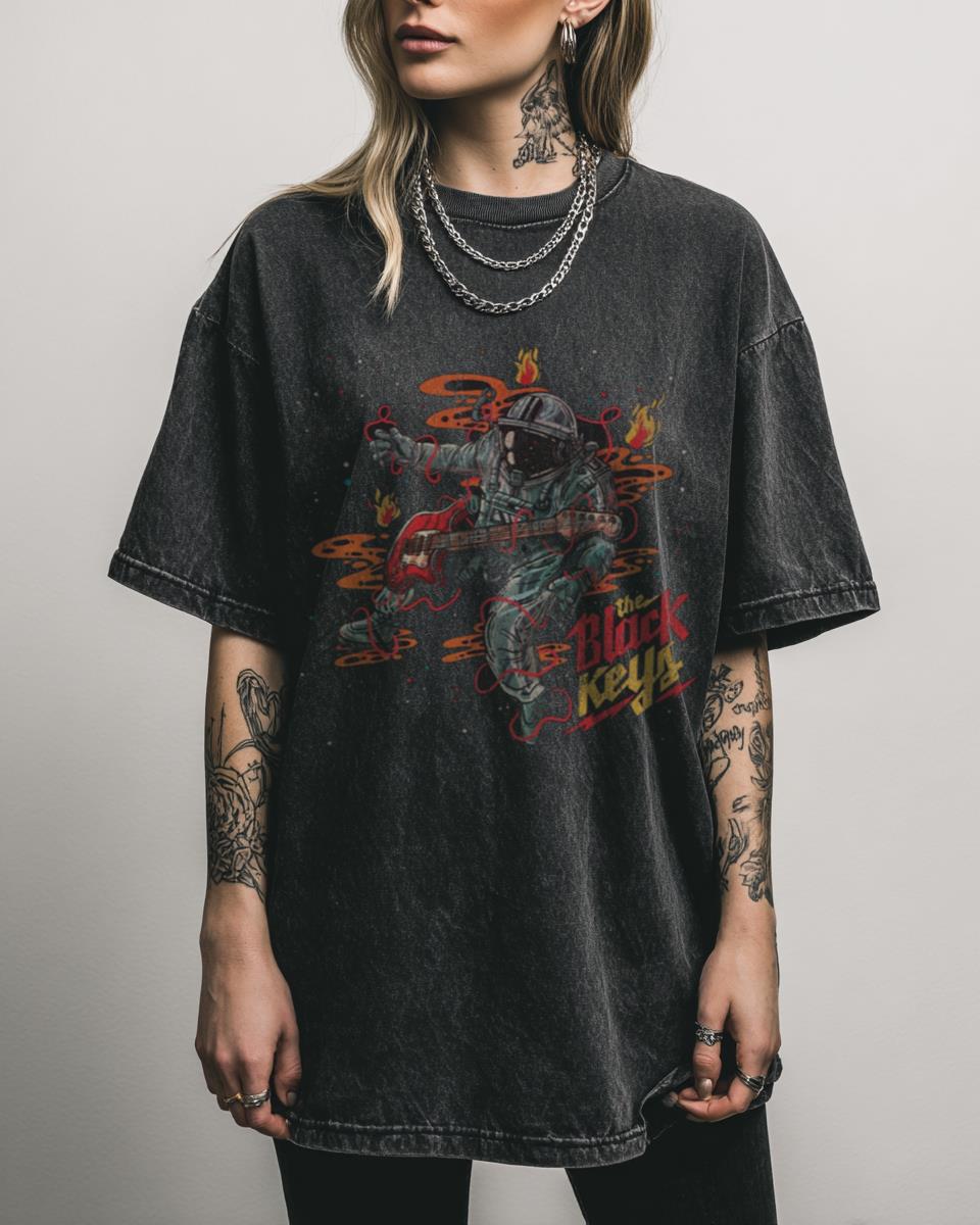 Astronaut Listening to Music in Space T-Shirt | Sci-Fi Cosmic Art