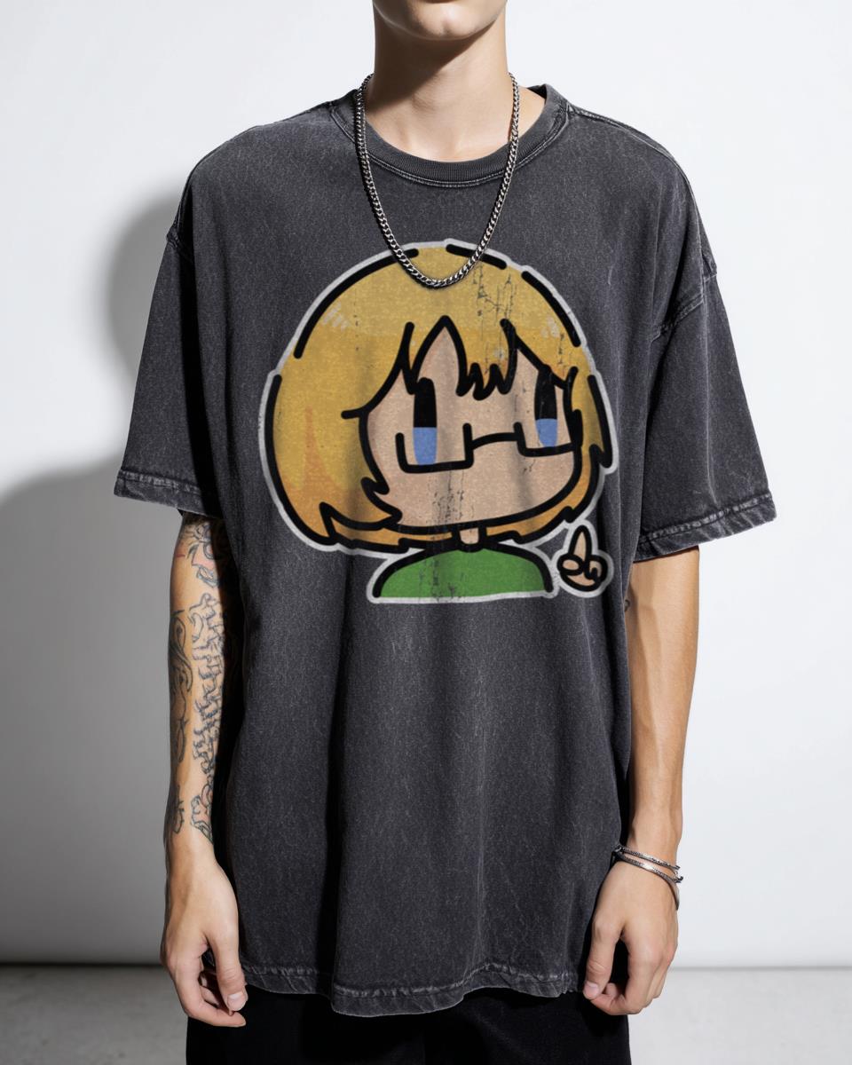 Attack on School Castes Nerdmin Anime T-Shirt - AOT Armin Parody