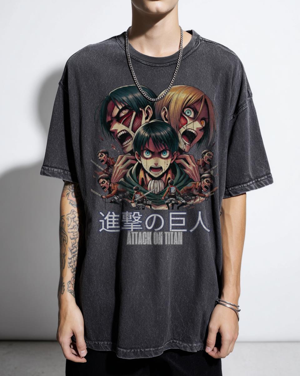 Attack On Titan Levi Ackerman Titan's Wrath T-Shirt - AOT Survey Corps Anime Tee