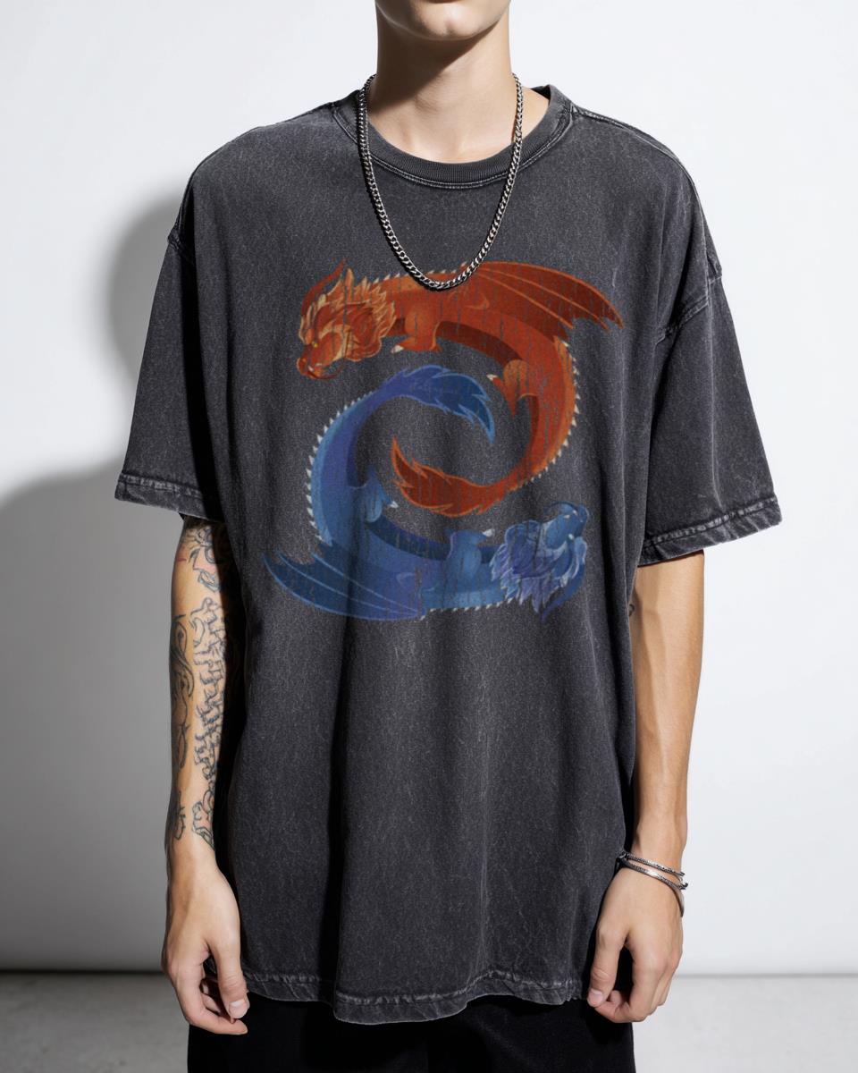 Avatar Last Airbender Ran & Shaw Dragon T-Shirt | ATLA Fan Art