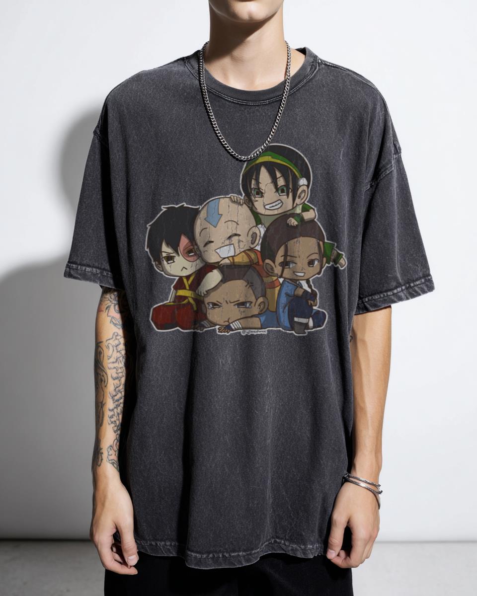 Avatar The Last Airbender Chibi Gaang ATLA Tee